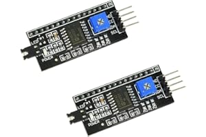 HiLetgo 2PCS LCD1602 Adapter Board Module IIC I2C TWI SPI Serial Interface DC 5V For Arduino 1602 2004 LCD Display
