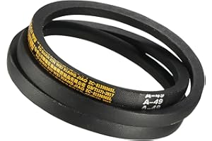 Kozelo A-49 Guida Cinghia trapezoidale - Cinghia Trapezoidale [49-" Interno Circonferenza] Cinghie Sezione A Gomma Guida Cintura Avvolta per Trasmissione Usa