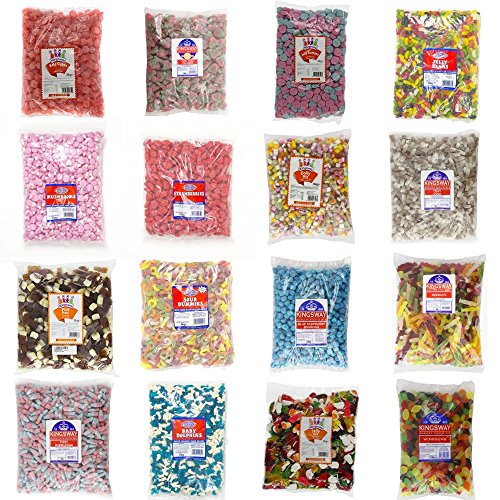 KINGSWAY CANDY SWEETS - Over 300 Different Sweets & Weights to Choose From (Liquorice Cream Rock, 500g)