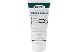 KEZE Vatten Livsmedelsklassat Silikonsmörjmedel, Vattentätt, Fluorid VVS-smörjmedel för kranar, O-ringar, 1 oz, 1-pack
