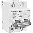 Heschen DC Miniature Circuit Breaker, HSB6C-DC, 2 Poles, DC500V 100A, Photovoltaic Circuit Breaker, for Solar PV System Solar Panels Grid System, 35mm DIN Rail Mounting