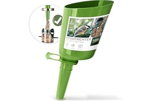 wildtier liebe Futterschaufel, Futtertrichter Vögel - Einfaches Befüllen von Vogelfutterspender, Futtersäule, Vogelfutter-Silo mit Wildvogelfutter I Schaufel, Trichter, Einfülltrichter Vogelfutter