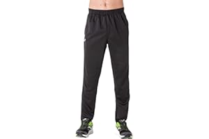 Joma - Pantalón Deportivo Hombre, 6XS - 3XL - Ideal para Entrenamiento, Bajos y Bolsillos con Cremallera - Ajuste de Cintura Elástica con Cordón - Staff