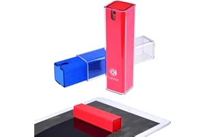 CAMKIX 2in1 Bildschirmreinigende Sprühflasche und Tuch - 2er Pack - Reinigen Sie sofort den Bildschirm Ihres Telefons, Tablet, TV, Laptop - Einfach aufsprühen und abwischen - Kompakt - Ideal für unterwegs