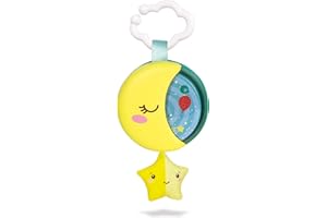 Clementoni - 17796 - Sleepy Moon - Gioco Musicale Neonato per Culla, Carillon Neonato, Giochi per La Nanna, Gioco Bambino 0 Mesi