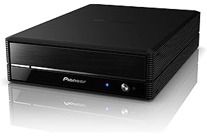 Pioneer Lecteur Blu-Ray Externe BDR-X13E-S, graveur de BD/DVD/CD USB 3.2 Gen1 / 2.0, Vitesse d’écriture BD-R de 16x, avec PureRead 4+ et Realtime PureRead et Compatible M-Disc