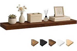 Richer House Valnöt Vägghylla, 100 x 23,5 x 3,8 cm Väggbräda MDF Trä