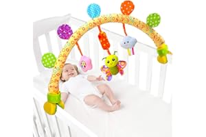 caterbee Giocattoli di fissaggio mobili per neonati e bambini, passeggini e carrozzine, giocattoli per interni ed esterni