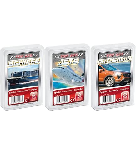 ASS Altenburger Quartett-Set Fahrzeugwelt – Mit Top Trucks, Notruf & Superzügen