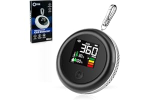LIEBERWELL Mini CO2 Detector, Portable 3-in-1 Indoor Air Quality Monitor, Digital CO2 Temperature Humidity Meter Monitor Carbon Dioxide Detector Measuring Range 400-5000 PPM CO2 Tester for Home Car Travel Use