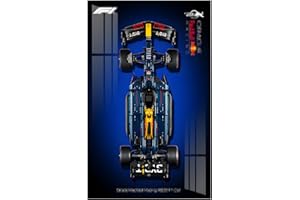 TRUSTFAR LEGO Technic 42206 Red Bull RB20 F1 Plaque murale de voiture compatible avec écran Le/Go Car Display Idée cadeau pour les amateurs de support mural Lego