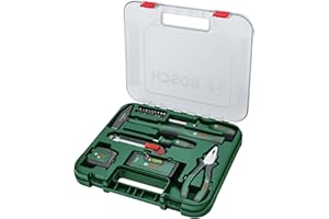 Bosch Home and Garden juego de herramientas manuales Universal, 17 piezas (kit de herramientas de reparación versátil para tareas de bricolaje en el hogar)