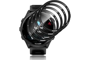 Funrae Schutzfolie für Garmin Forerunner 570 47MM/Forerunner 970 für Panzerglas, 4 Stücke Full Screen Blasenfreie HD Anti-Kratz Displayschutzfolie Wasserdicht Härtegrad 9H Displayschutz Film