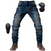 Men's Motorcycle Trousers Jeans with Protection Motorcycle Biker Trousers 4 x Protective Equipment