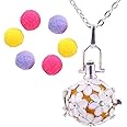 Zivom® Aromatherapy Essential Oil Perfume Diffuser Openable Hollow Cage Pendant Necklace Chain For Women Girls