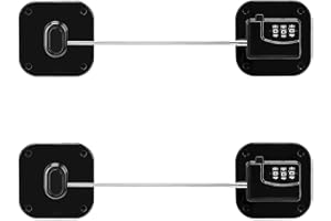 TINGJS Kühlschrank Schloss für Kindersicherung Kühlschrankschloss Ohne Bohren Waschmaschinen Schloss mit Code für Schränke Fenster Kleiderschränke 2 Stück