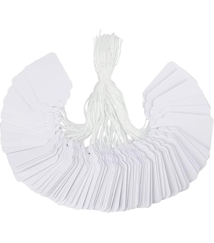 Pokornys Etichette In Cartone 30x50mm - 1000 Pezzi Con Foro, Per Prezzi O Inventario - Foto 4