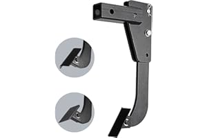 Racewill Hitch Lawn Mounted Ripper for ATV/UTV Tractor with 2 inch Receivers, Heavy Duty Trencher Subsoiler Plow with 2 Replaceable Ripper Teeth, Adjustable in Depth