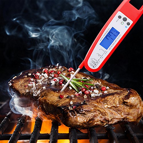 HooYL faltbares Bratenthermometer Fleischthermometer Küchenthermometer Augenblick Digital-Thermometer - 5
