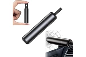 Keruto 2023 New Glass Hammerdex, Car Window Breaker,Glass Breaker, Car Safety Hammer Window Glass Breaker and Seat Belt Cutter Emergency Escape,Car Escape Tool(Black)