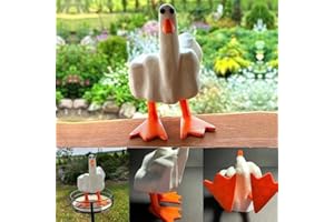 Sushi Kong Middle Finger Duck Resin Figurines,Funny Middle Finger Duck Statue Decoration,Creative Little Duck Gnomes Art Sculpture Ornament Decor for Home Office Desktop