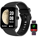 IOWODO Smartwatch Uomo Donna, Orologio Fitness Notifica Messaggio, Impermeabile IP68 con Ossimetro (SpO2) Contapassi Frequenz