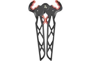 MIOYOOW Support d'arc à Poulies, Pieds de Tir à l'arc Pliable avec Pince, Conception à Ressort, Porte Arc pour Le Tir de Chasse en Plein Air