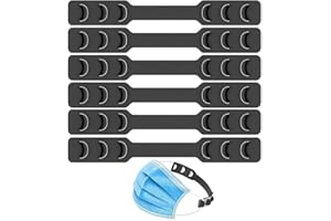 FCXJTU Mask Strap Extender Ohrschoner für Masken Verstellbarer Extender Strap Ohrschutz Maskenhakenhalterclip zur Linderung des Drucks und der Schmerzen der Ohren für Kinder und Erwachsene (6 Stück)