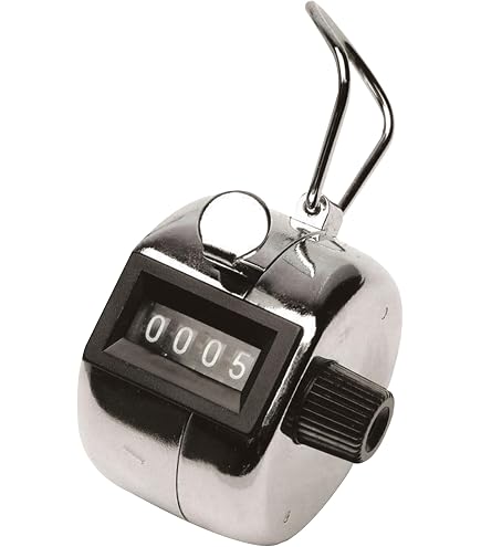 Amtech P1925 Hand Tally Counter - 4-Digit Metal Clicker For Counting People, Traffic, Inventory - View #10