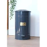 STAINLESS GALVANIZED METAL 30 LITER PEDAL GARBAGE BUCKET (ANTHRACITE)