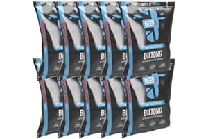 BEEFit Snacks 10x30g de Carne Seca Gourmet, Sabor a Tradicional, Alto Contenido de Proteínas, Sin Azúcar Añadido, Bocadillo Saludable, Deliciosa Carne Seca