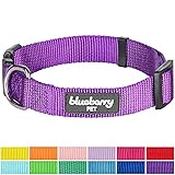 Blueberry Pet Hundehalsband Klassisch Einfarbig 1,5 cm S...