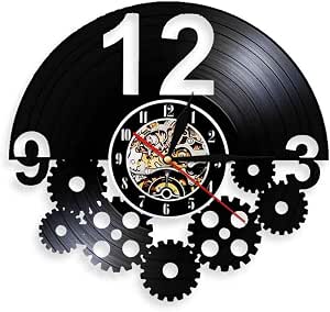 Orologio Da Parete Ingranaggi e ingranaggi Orologio da parete con disco in  vinile Ornamenti Steampunk Orologio da parete Decor Orologio da parete  Ciclista Ciclismo Fan ruote dentate Regalo (30cm) : Amazon.it: Casa