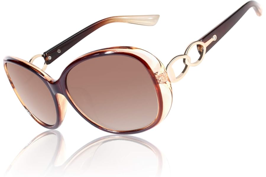 CGID Sunglasses Womens Polarised Retro Designer Ladies Sun Glasses Big Frame Oversized Shades UV400 Protection