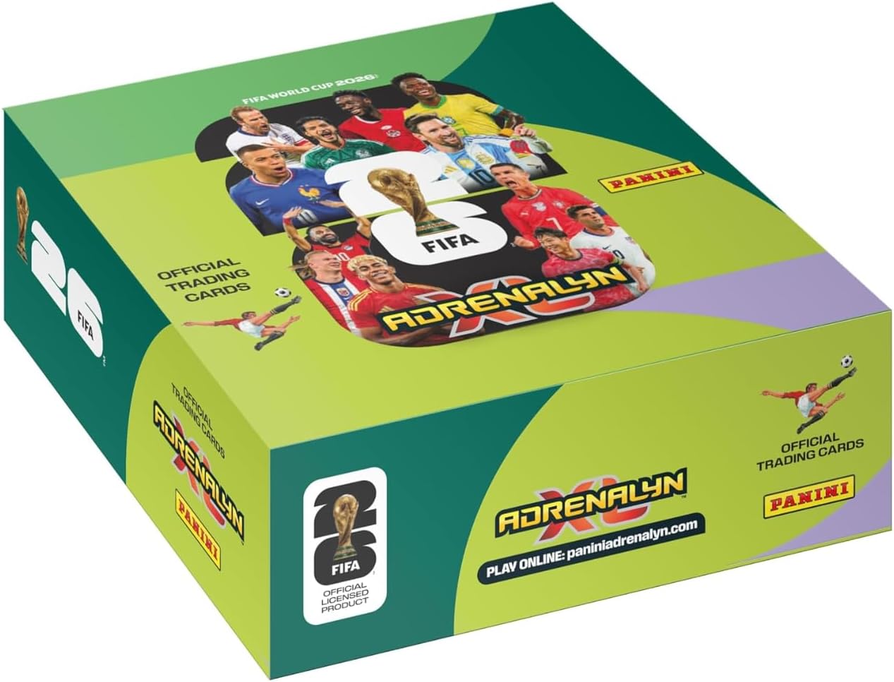 Panini - FIFA World Cup 2026™ Adrenalyn XL™ - Cajita 24 Sobres - Formato Ideal para Empezar o avanzar con la Colección de Cartas del Mundial - Colección Oficial