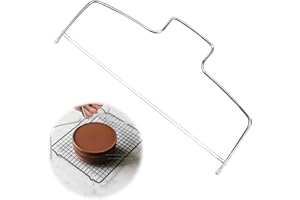 DmDoyy Coupe Gâteau, Aide À La Découpe De Gâteau, Coupe-gâteau En Acier Inoxydable Avec Fils De Coupe, Réglable Double Fil À Couper Les Gâteaux, Couteau À Gâteau En Acier Inoxydable