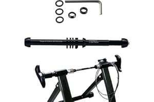 Besreey Axe Traversant pour Home Trainer,Remplacement Axe Roue Arrière/Vant - Accessoire Cyclisme Installation Facile Adulte Adolescent