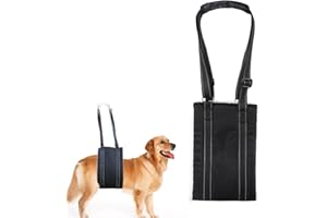 Cintura di Sostegno per Cane Regolabile,Pettorina di Sollevamento,Imbracatura Cane Zampe Posteriori Regolabile,Imbracatura di Sollevamento per Riabilitazione Assistita Tokaneit