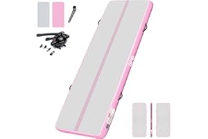 BPB Inflatable Gymnastics Mat with Electric Pump. 10ft Air Tumble Track for Home Use/Training/Gymnastics/Cheerleading/Yoga/Pilates/Martial Arts/Gym/Beach/Cheerleading/Water Fun