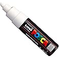 Uni Posca PC-7M Marker Art Pen Large Ball Tip, 5-5.5 mm - White