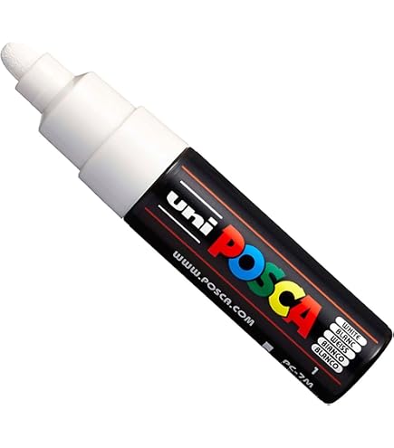 Marqueur Posca PC-8K – Vert Clair – Pointe Biseautée 8 Mm – Encre Pigmentée – Tout Support