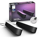 Philips Hue White & Color Ambiance Play Lightbar Doppelpack Basis-Set (500 lm), dimmbare LED-Lightbar für das Hue Lichtsystem