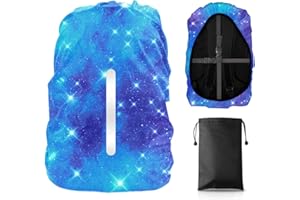 LAMA Funda Impermeable para la Lluvia para Mochila, Protector Reflectante a Prueba de Lluvia para Antipolvo y antirrobo L 41L-55L
