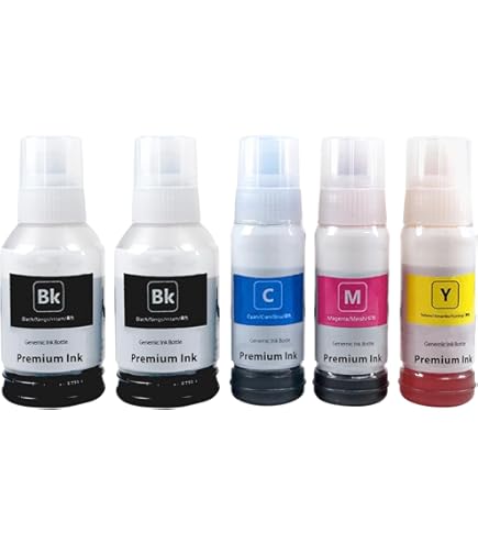LCL 500ML Recharge d'encre à Sublimation Remplacement pour Epson EcoTank ET-2700 ET-2750 ET-2751