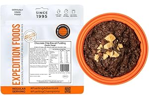 EXPEDITION FOODS EXPEDITIONFOODS.COM EXPEDITION FOODS Chocolate Chip Biscuit Pudding (Breakfast/Dessert Range) | Freeze-Dried Camping & Hiking Food