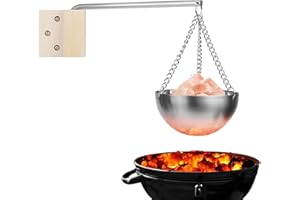 Duokon Bol d'herbes de Sauna Durable, Bol de Sauna en Acier Bol d'arôme de Sauna Tasse Bol d'huile Essentielle Accessoires de Salle de Sauna