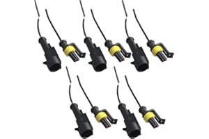 Mintice™ 5 X 1 broche voiture de façon automatique étanche connecteur électrique kit de prise de courant avec du fil AWG de calibre marin