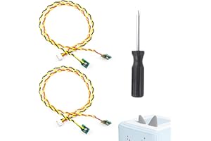 SUN3DRUCKER 2 Stücke Ersatz Tasten Kabel mit Schraubendreher für Toniebox Lautstärkeregler Tasten Ohren (Nur Tasten Kabel), Mikrotaster Button Reparatur Zubehör Kompatible mit Toniebox Lautstärkeregler Tasten