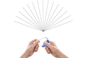 EOPHMI Hearing Aid Cleaning Wire NHS 15PCS Hearing Aid Tubes NHS Tube Cleaners Wires Cleaning Kits Accessories for Users