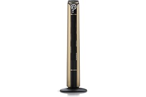 ‎BRANDSON Brandson - Turmventilator mit Fernbedienung 108 cm - mobiler Lüfter - Ventilator 10 Grad neigbar - Standventilator mit Oszillation - 3 Geschwindigkeiten 4 Lüftungs-Modi - GS